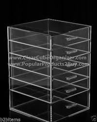 ds acrylic clear cube makeup organizer