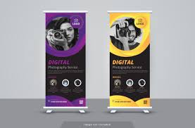 photography roll up banner template