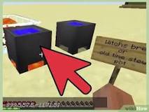 How do you make a potion of a cauldron in Minecraft?
