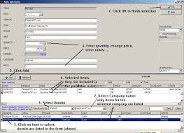 Purchase Order Software Create New Purchase Order