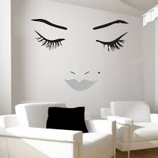 Beautiful Face Wall Decal Lips Wall