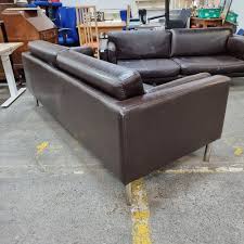A Pair Of Stylish 3 Seater Couches In
