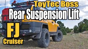 rear suspension lift install toyota fj