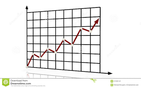 Red Line Chart Rising Stock Illustration Illustration Of