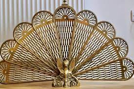 Vintage Cameo Victorian Brass Peacock