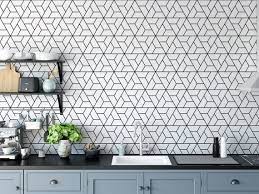 Geometric Wallpaper Removable