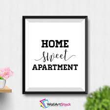 printable home sweet apartment wall art