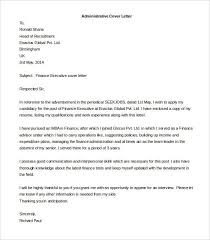 Administrative Cover Letter Template In 2019 Cover Letter