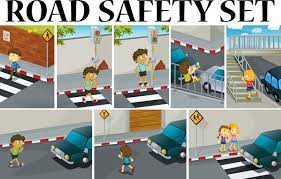 kids road safety vector images over 3 200