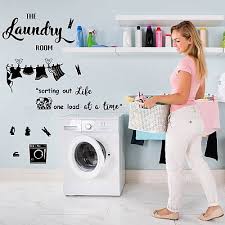 Superdant Laundry Theme Wall Decals