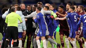 Chelsea 0 leicester city 1. Chelsea Facing Possible Points Deduction After 20 Man Brawl With Leicester Mirror Online