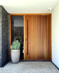 Timber Clad Entrance Doors Cedar Wood