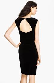 David Meister Black New Cutout Velvet Short Cocktail Dress Size 4 S 67 Off Retail