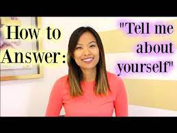 Tie your answer to the job: Tell Me About Yourself A Good Answer To This Interview Question Youtube