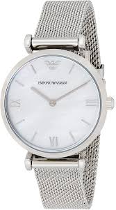 You'll receive email and feed alerts when new items arrive. Amazon Com Emporio Armani Women S Ar1955 Retro Silver Watch Watches