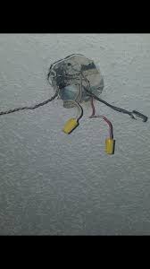 To connect your new fixture, locate the black wire from your light and the colored wire from the fan. Need Help With Wires Replacing Bedroom Light Fixture With Ceiling Fan Home Improvement Stack Exchange