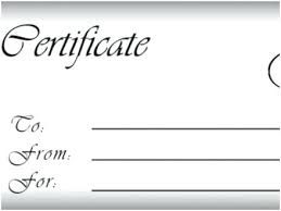Generic Gift Certificate Template Makeup Gift Certificate Template