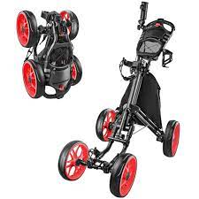 bobopro 4 wheel golf push pull cart