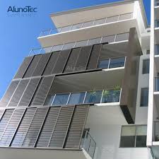 exterior bi folding aluminium louvered