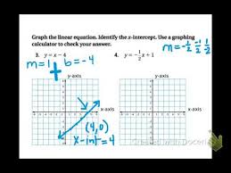 Math 4 4 Graphing Linear Equations In
