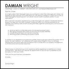 Client Manager Cover Letter Sample Cover Letter Templates