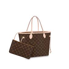 Louis vuitton trim is done is vachetta leather and tans naturally as the bag ages. Neverfull Mm Louis Vuitton Monogram Handbag For Women Louis Vuitton