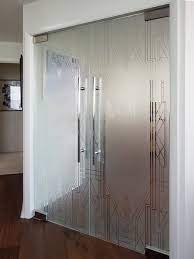 Etched Glass Swing Doors Creative
