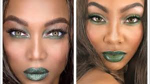 tyra banks inspired green eye makeup