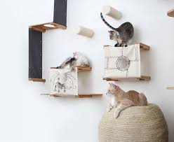 wooden cat perch cat jumping platform