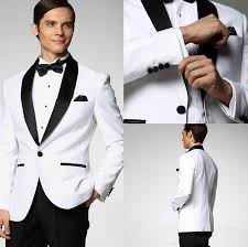 Outside of the hollywood setting, at formal functions, your black shirt and tuxedo will signal you really don't know how to dress correctly. Custom Made White Tuxedo Blazersjacket Black Shawl Lapel Black Pants White Wedding Tuxedos For Men Men Blazers Groom Tuxedo Black Mens Blazer White Blazer Menwhite Men Blazer Aliexpress