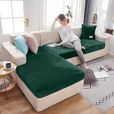Elastic Velvet Sofa Seat Cushion Covers