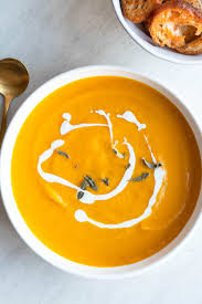 vegan ernut squash soup cooking