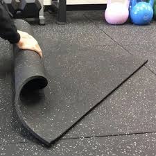 m black rubber floor tile for gym