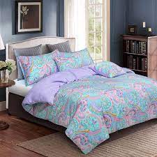 Paisley Bedding Vibrant Purple And Teal
