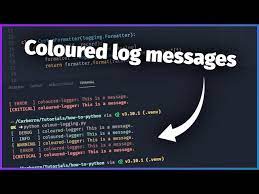 coloured logging in python you