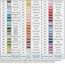 Dmc Colour Variations 6 Stranded Thread Range 60 Colours
