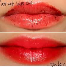 red lips without lipstick