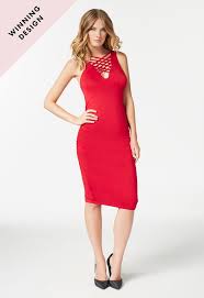 Project Runway Dress In Red Get Great Deals At Justfab