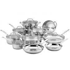 stainless steel cookware set 77 17n