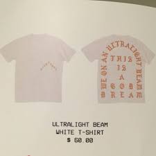 ultralight beam white t shirt tlop the