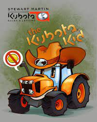 kubota tractor cartoon trator
