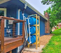 This Stacked Rain Barrel System Helps