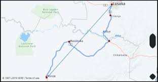 What Is The Distance From Monze Zambia To Lusaka Zambia
