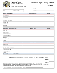 templates for carpet cleaning es