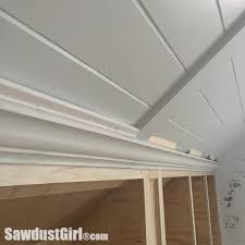 crown moulding on angled ceiling