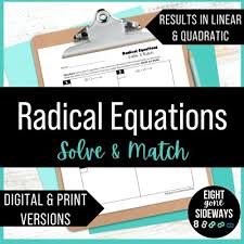 Solving Radical Equations Linear