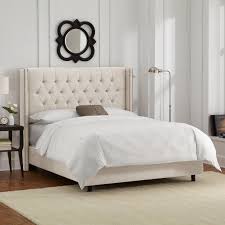 Linen Talc Upholstered Bed