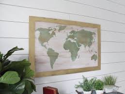 8 Diy World Map Artworks For Home Decor