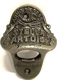 Antique Stella Artois Cast Iron Wall