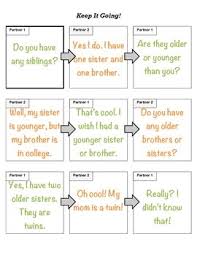 I know what you mean. Keep The Conversation Going Conversation Starters And Graphic Organizers